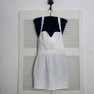 Toby White dress with chain and back